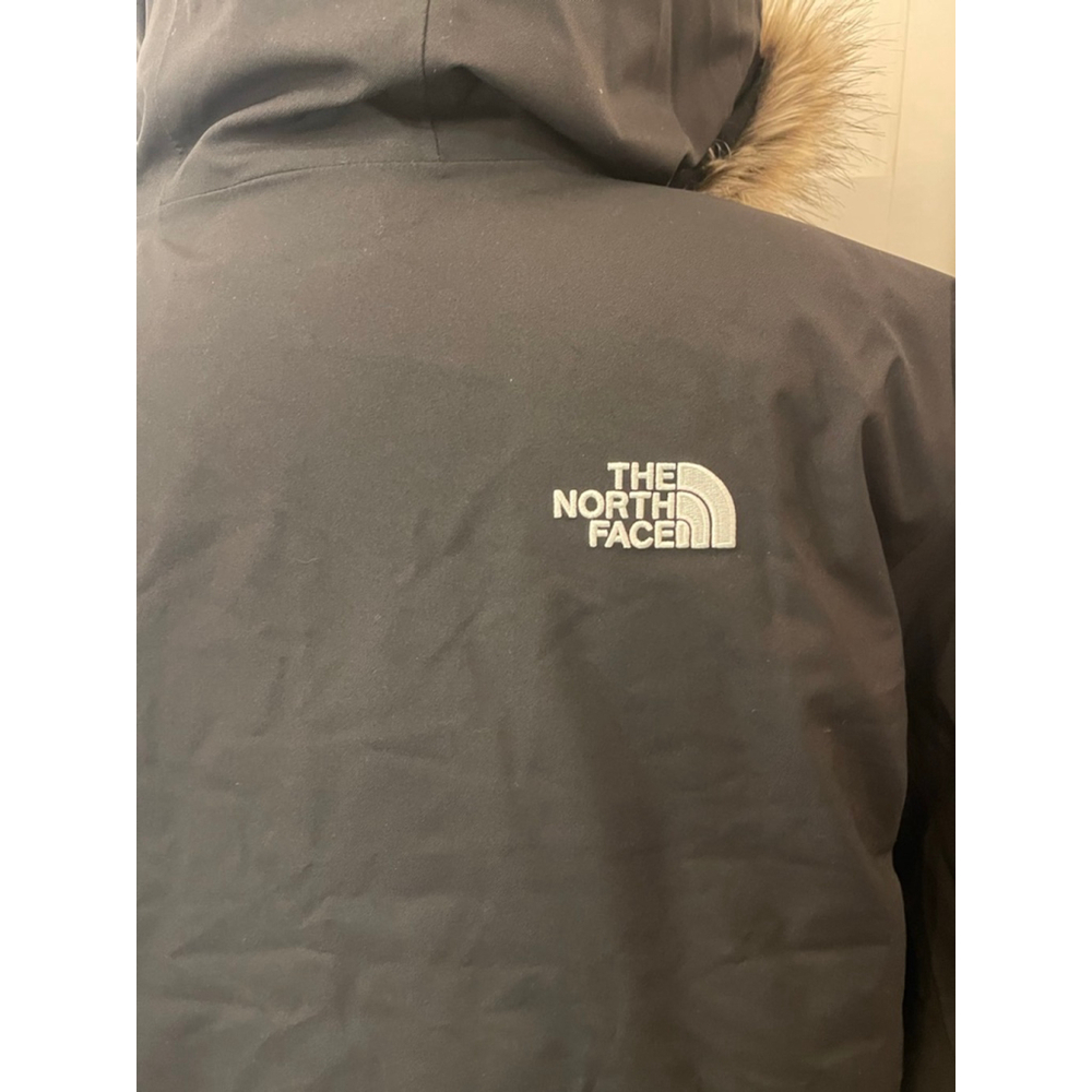 The North Face Arctic Bomber Jacket Womens XL Black Faux Fur Hood NWOT - Picture 9 of 12